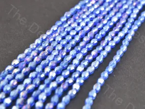 Blue Rainbow Drum Crystal beads