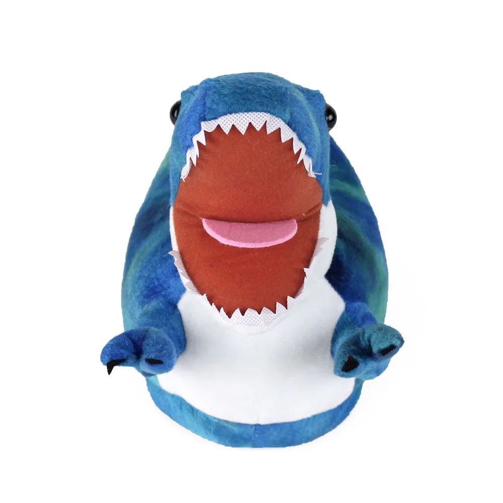 Blue T-Rex Dinosaur Slippers