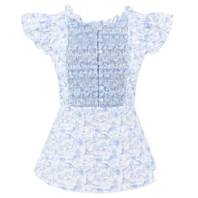 Flounce Blouse | Hamptons Print