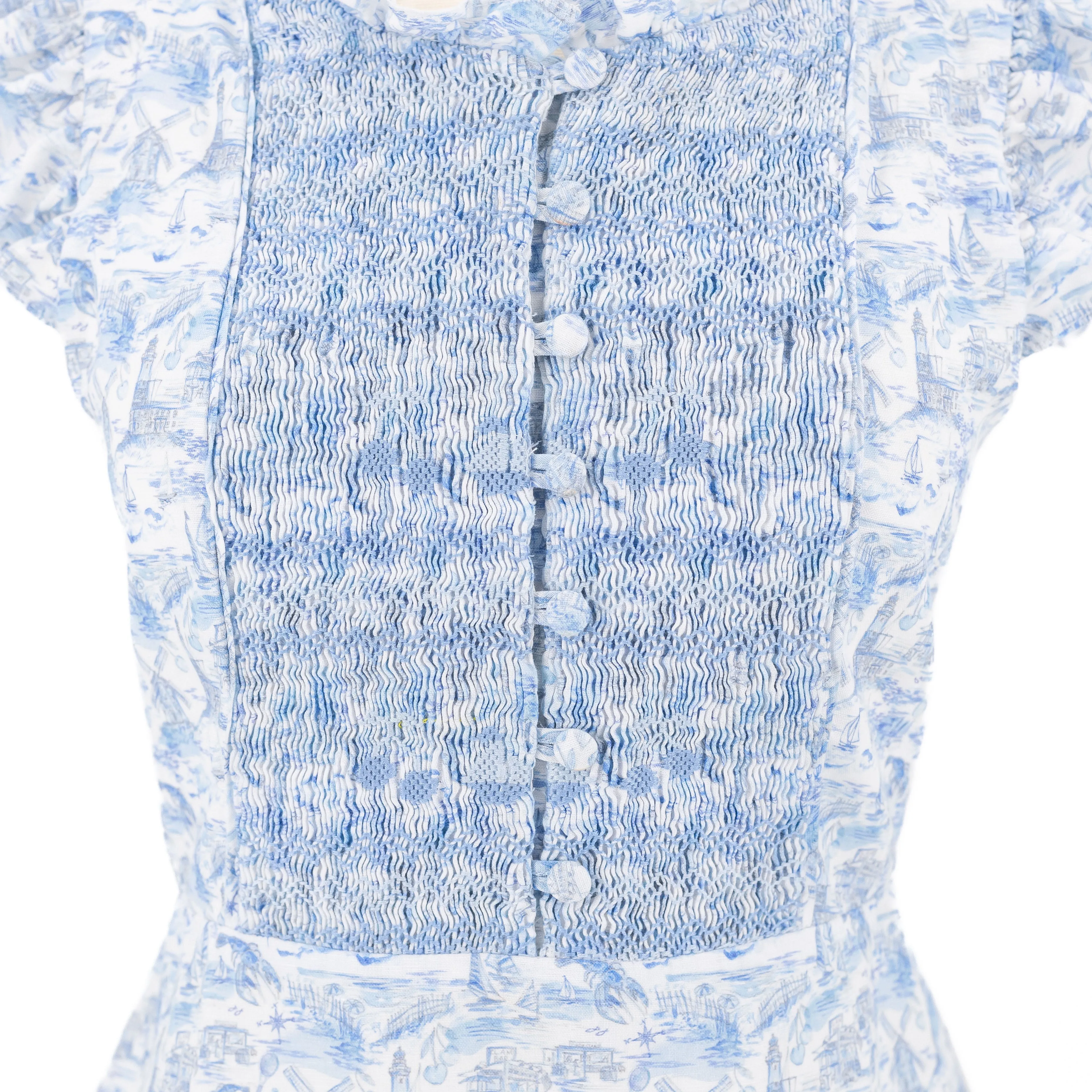 Flounce Blouse | Hamptons Print