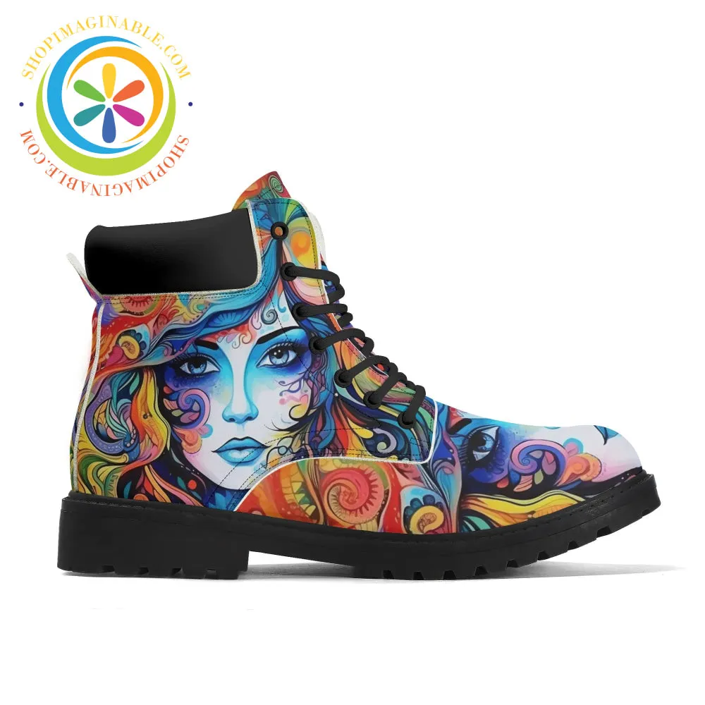 Hippy Psychedelic Women's Boots