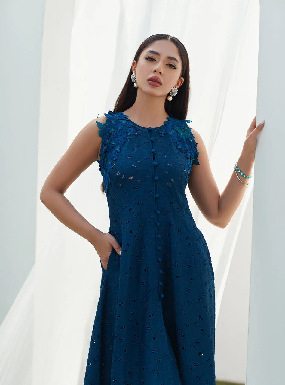 Luxe Pret '23 - Tillie Teal Ombre Cutwork Shirt