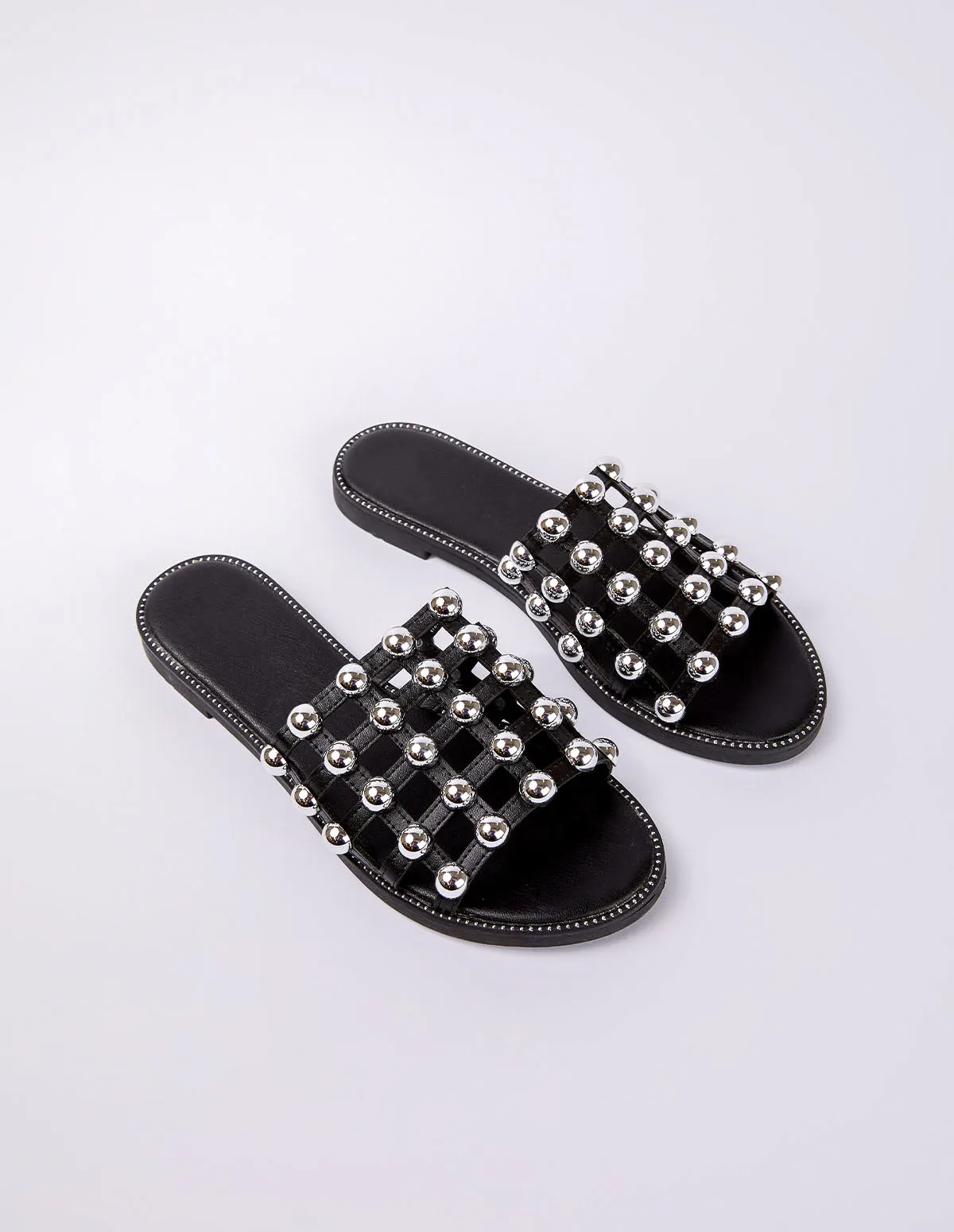 Metal Stud All Over Sandals