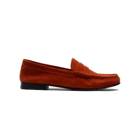 Penny Loafer Suede Tangerine