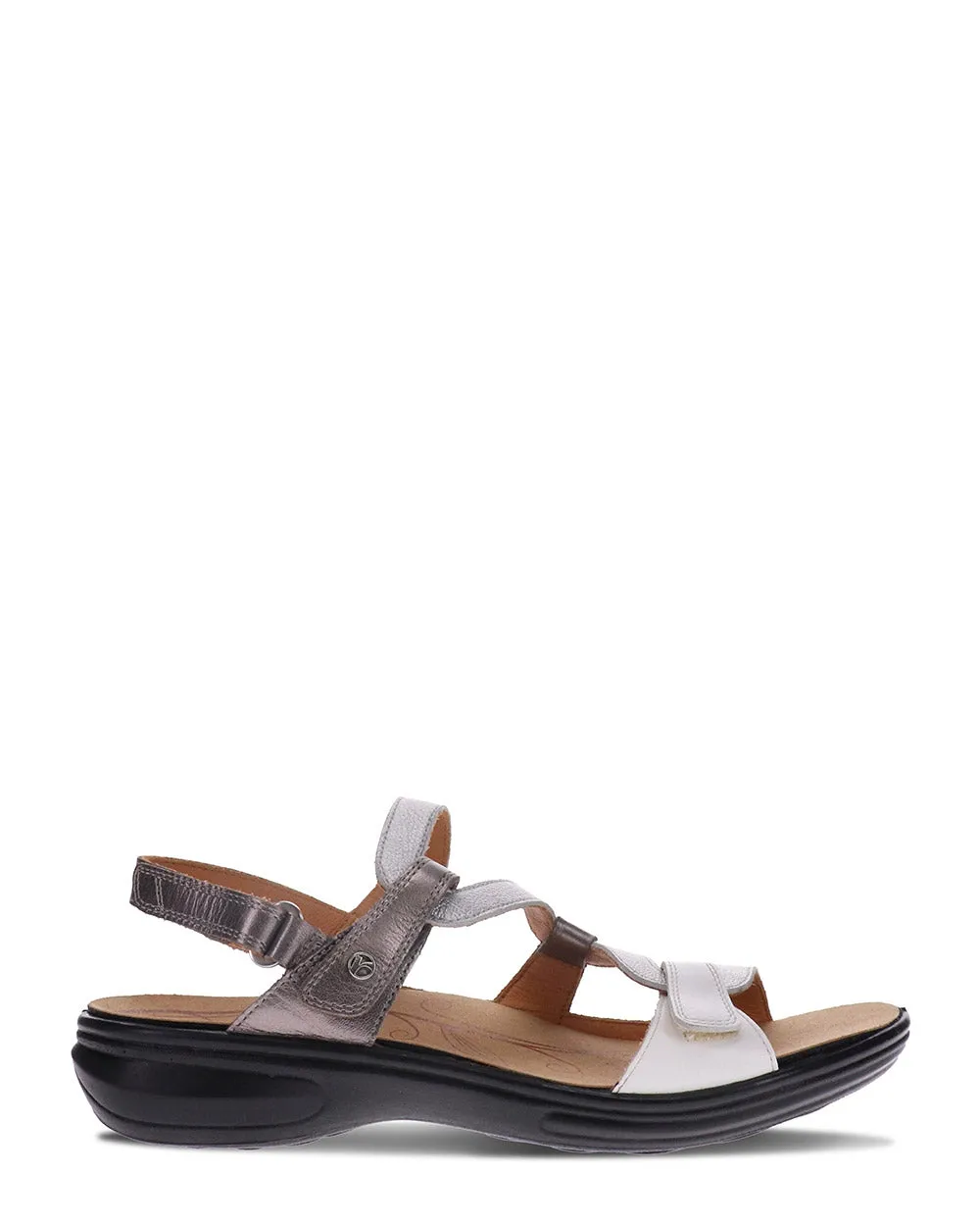 Revere Miami Silver Fusion Leather Sandal