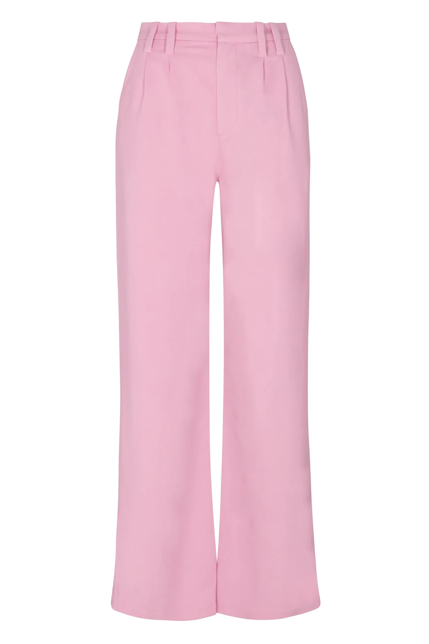 Rose Crepe Pleated Trousers