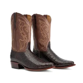 Rujo Boots Men's The Kirby Chocolate Caiman Belly Boots