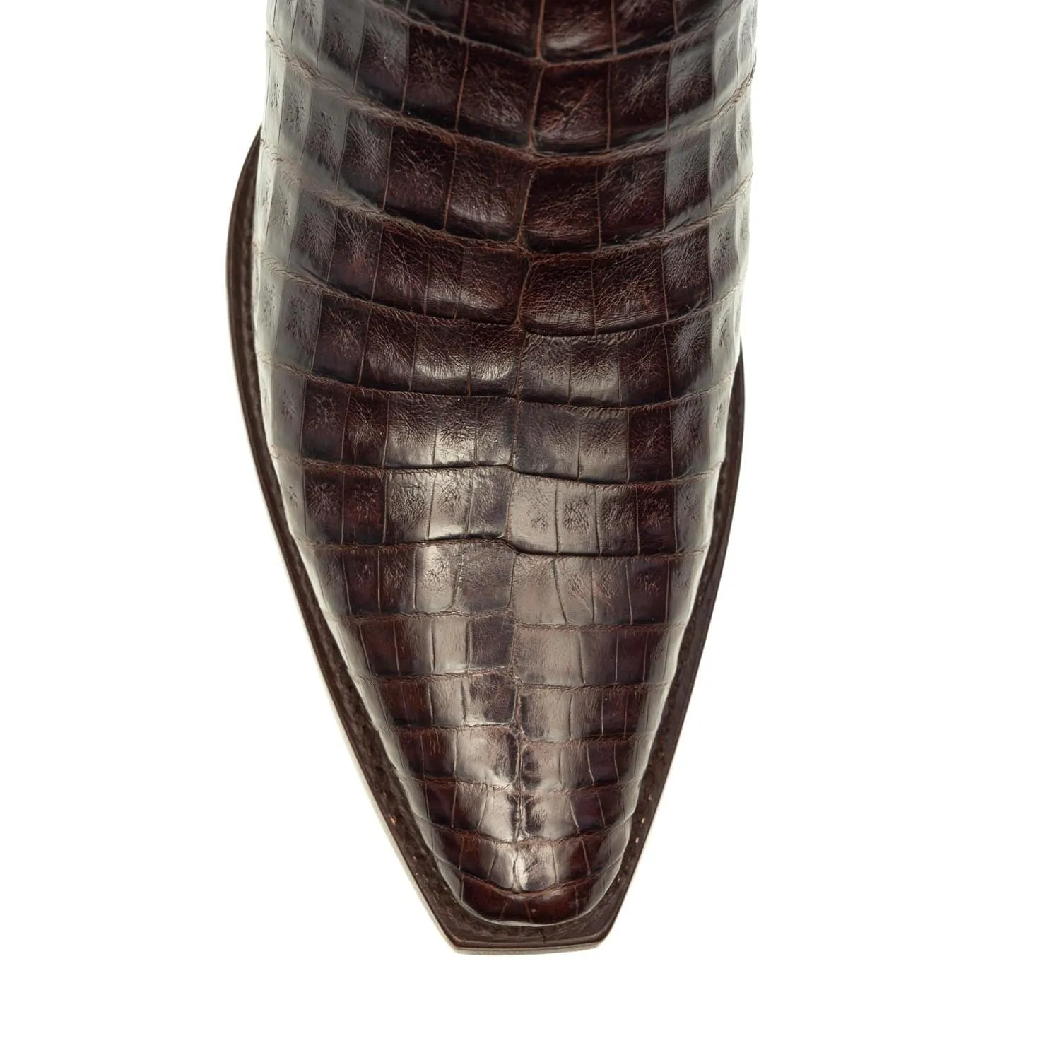 Rujo Boots Men's The Kirby Chocolate Caiman Belly Boots