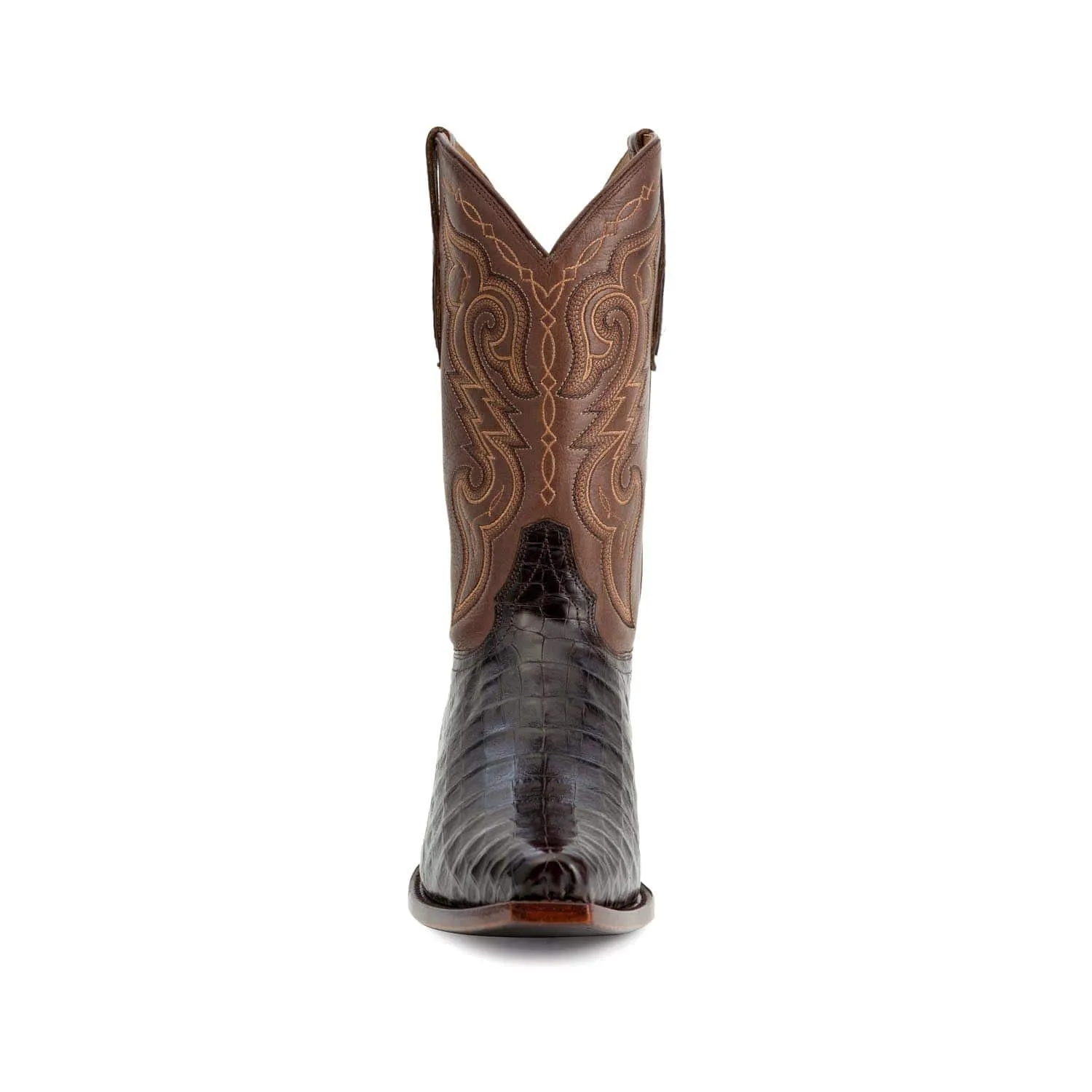 Rujo Boots Men's The Kirby Chocolate Caiman Belly Boots