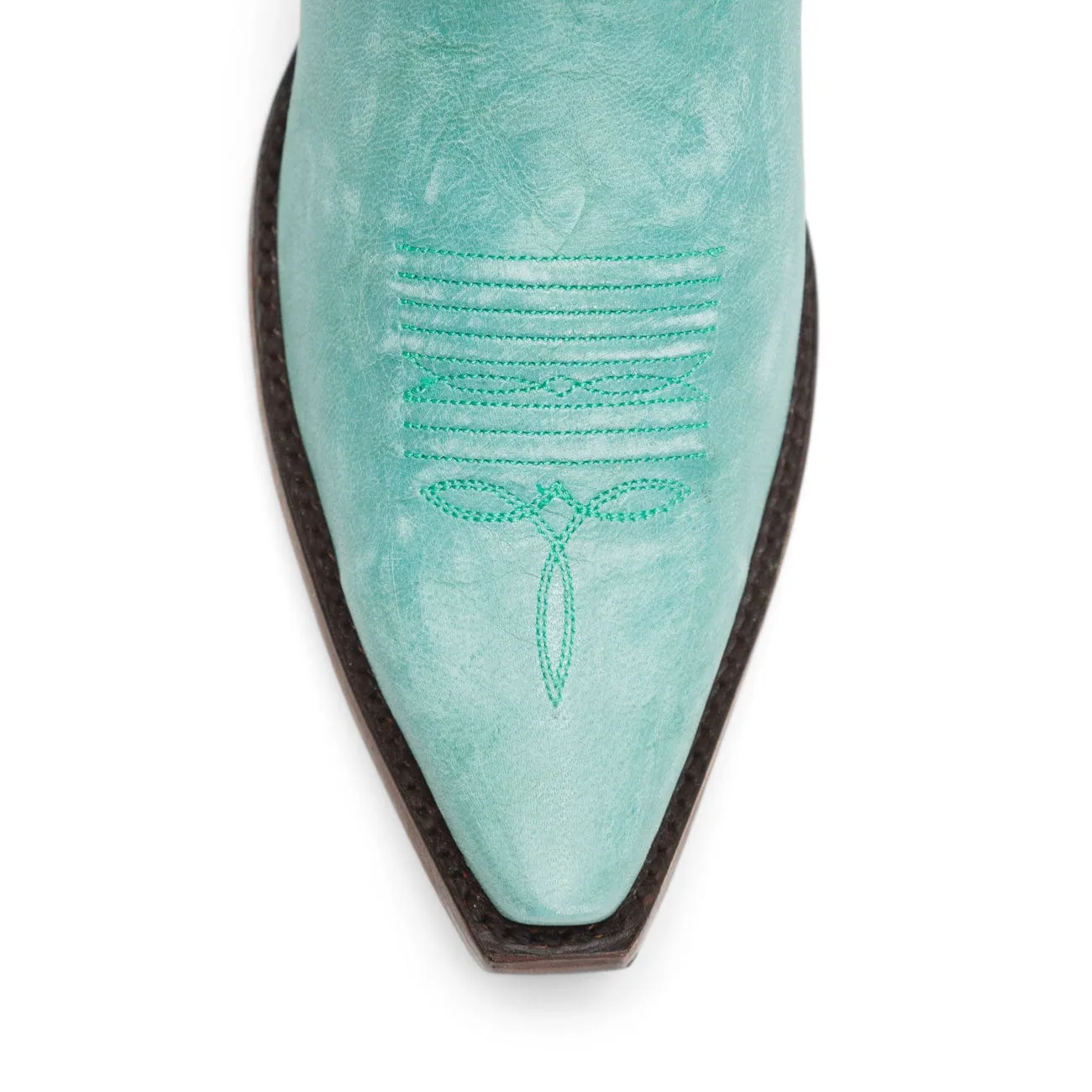 Rujo Boots Women's The Abby Turquoise Calfskin Boots