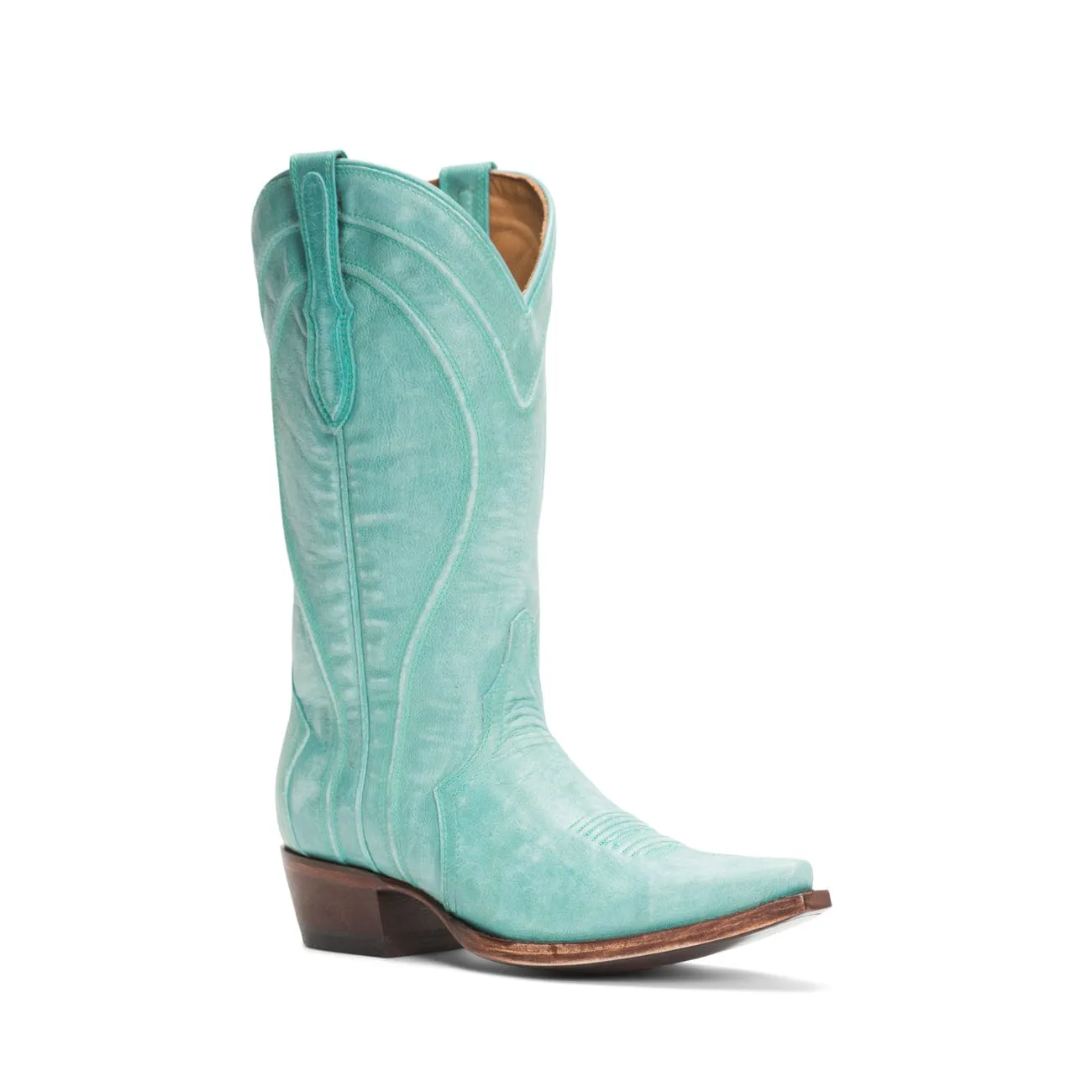 Rujo Boots Women's The Abby Turquoise Calfskin Boots