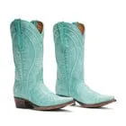 Rujo Boots Women's The Abby Turquoise Calfskin Boots