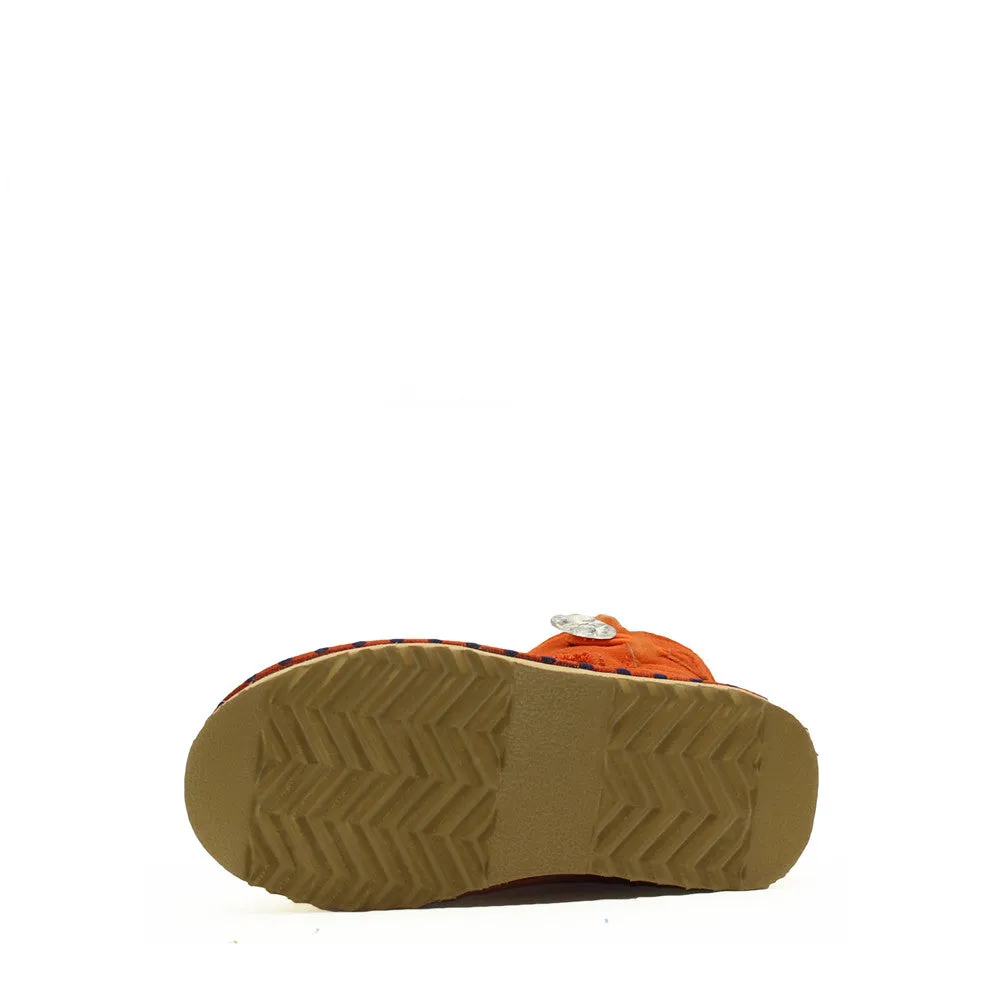 Spotted Crystal Kids Boot - Orange