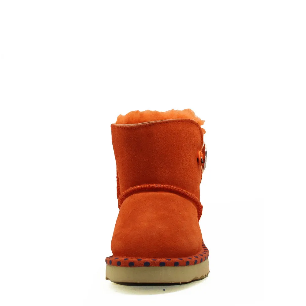 Spotted Crystal Kids Boot - Orange