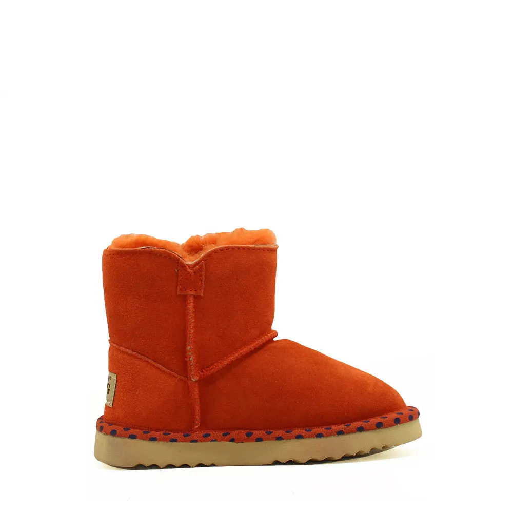 Spotted Crystal Kids Boot - Orange