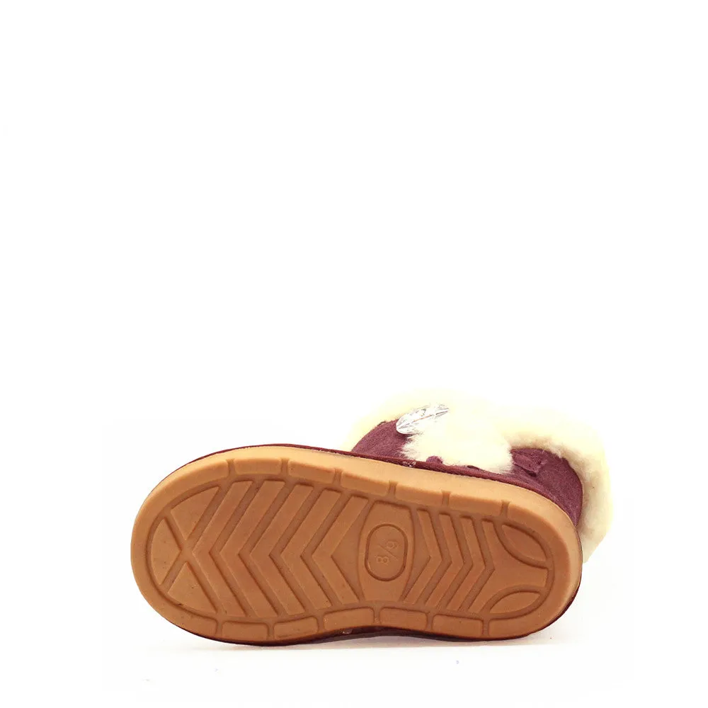 Tara Crystal Kids Boot - Cherry