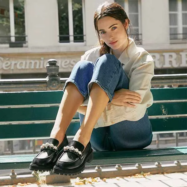 Tish | Chunky Leather Loafer